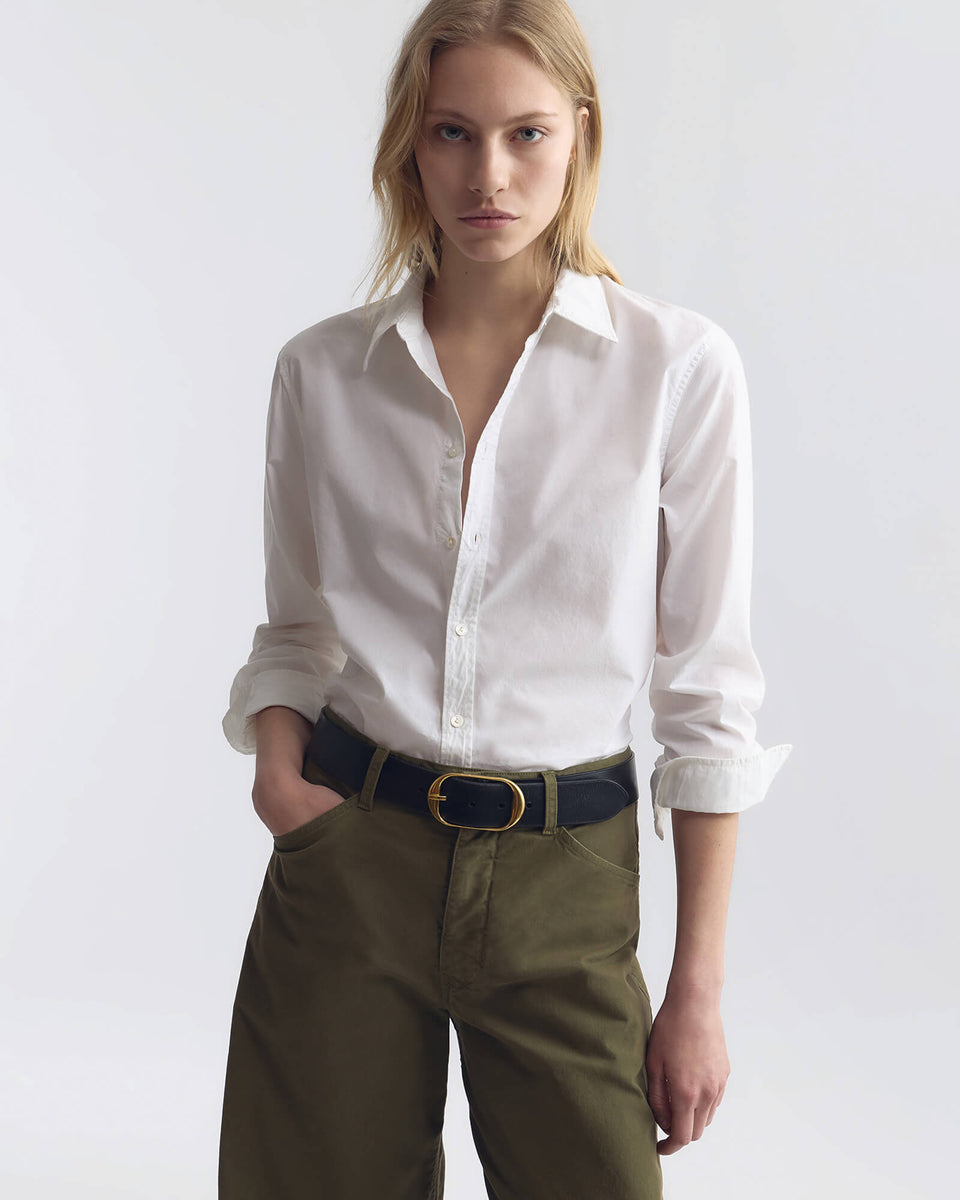 ニリロータン NILI LOTAN コットンシャツ ブラウス 長袖 XS 白 シャツ NILI LOTAN(ニリロータン) ブラウス・シャツ(レディース