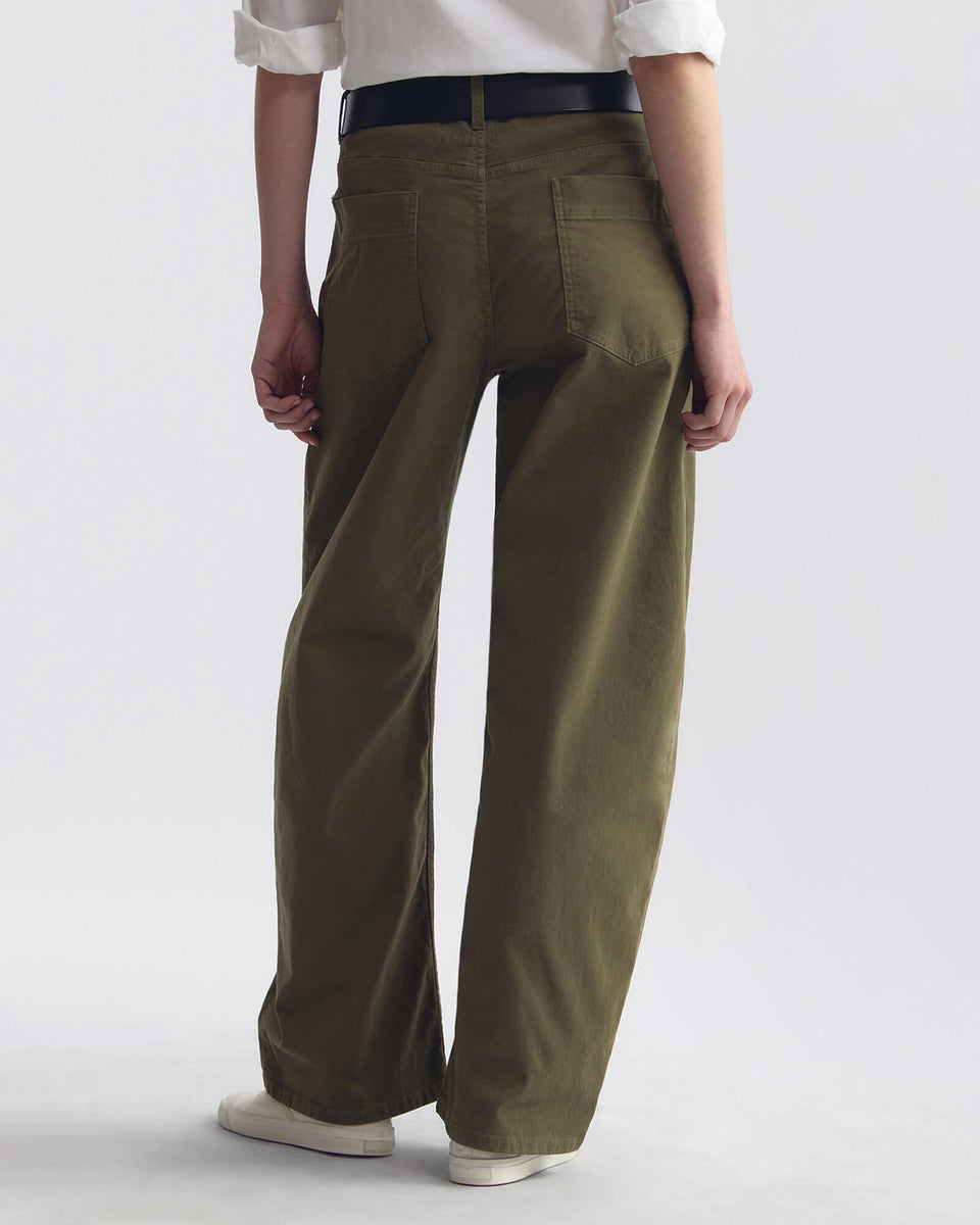 TRIBECA COTTON PANT IN VINE