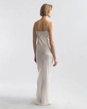 CAMI SILK GOWN IN IVORY