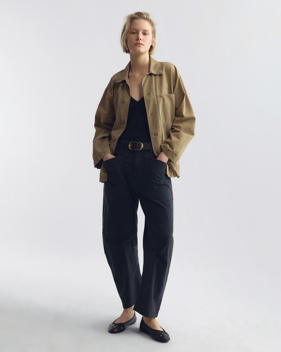 SHON COTTON PANT IN CARBON