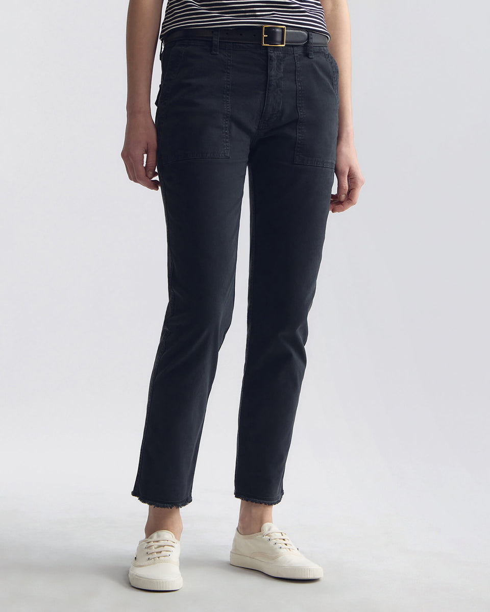 JENNA COTTON PANT IN CARBON