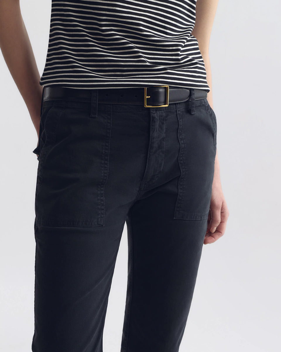 JENNA COTTON PANT IN CARBON