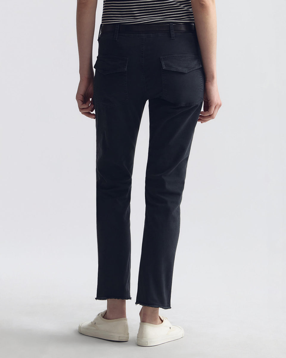 JENNA COTTON PANT IN CARBON