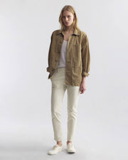 JENNA COTTON PANT IN STONE