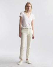JENNA COTTON PANT IN STONE
