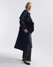 TANNER TRENCH COAT IN BLACK