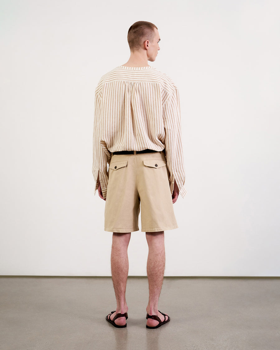 IVORY KHAKI STRIPE