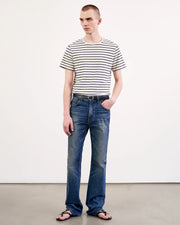 PIERRE TEE IN NAVY/IVORY STRIPE