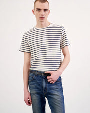 PIERRE TEE IN NAVY/IVORY STRIPE