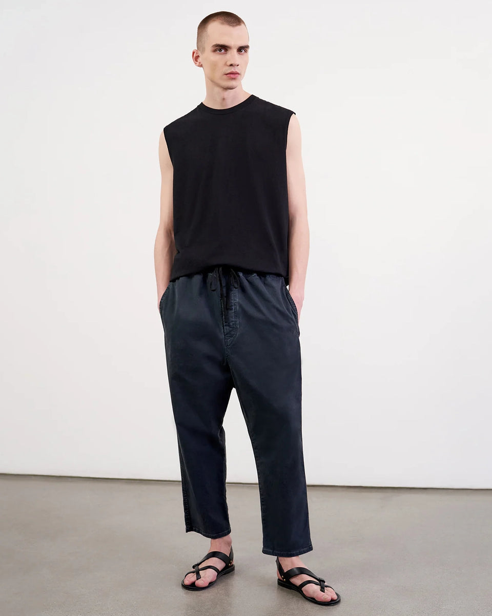 WALKER COTTON PANT IN CARBON