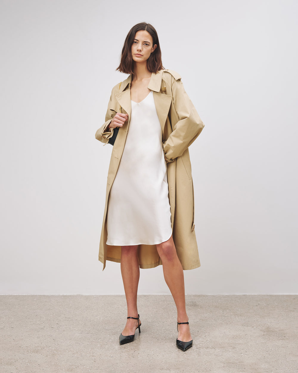 CAMI SILK DRESS IN CAMI SILK DRESS