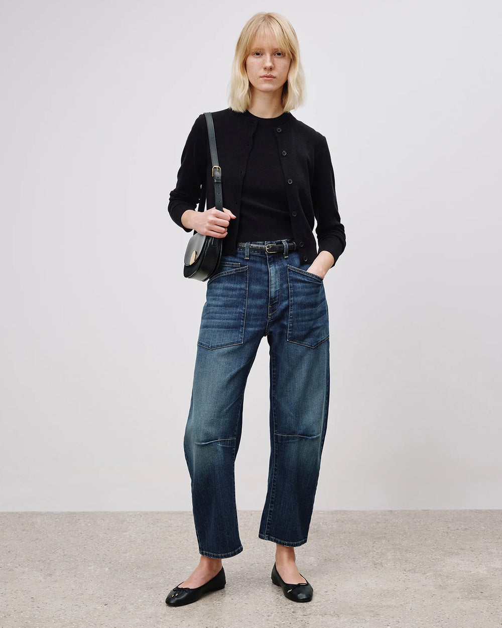 MARCH CASHMERE CARDIGAN IN DARK NAVY