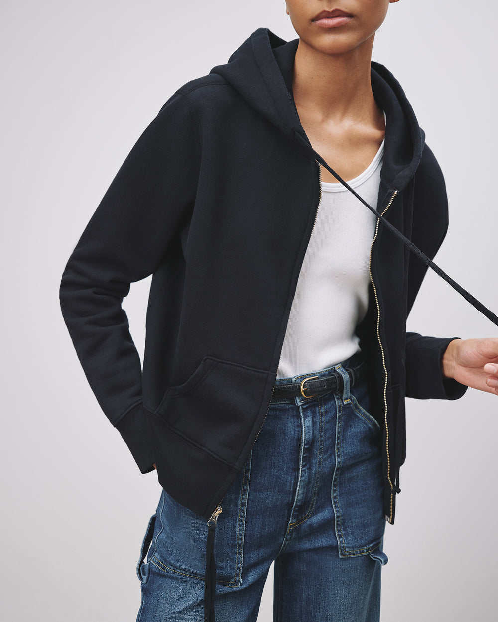 CALLIE HOODIE IN DARK NAVY