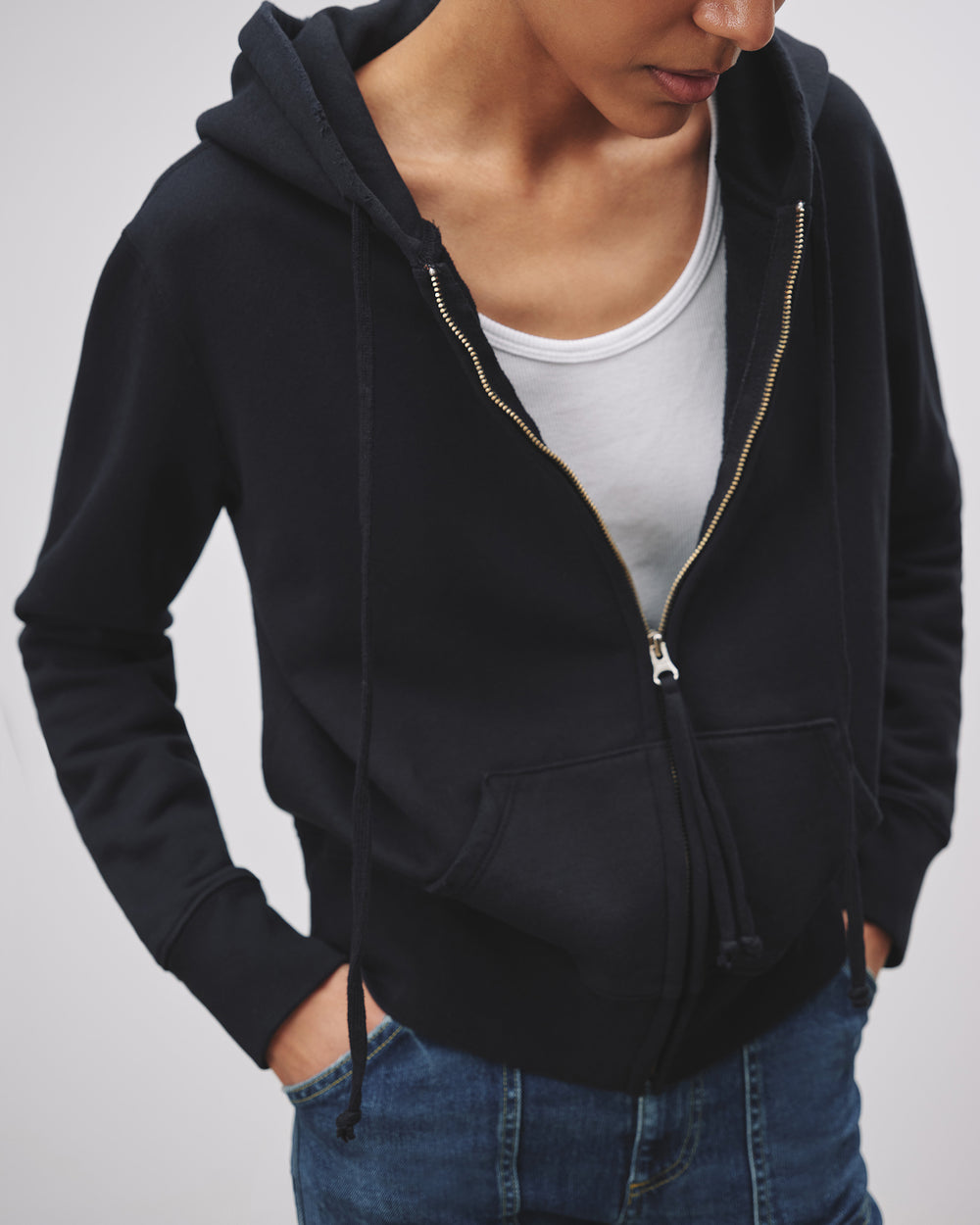 CALLIE HOODIE IN DARK NAVY