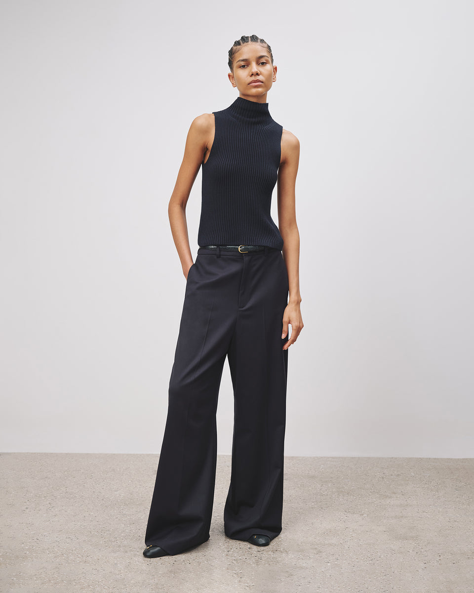 SONIA SWEATER TANK IN DARK NAVY