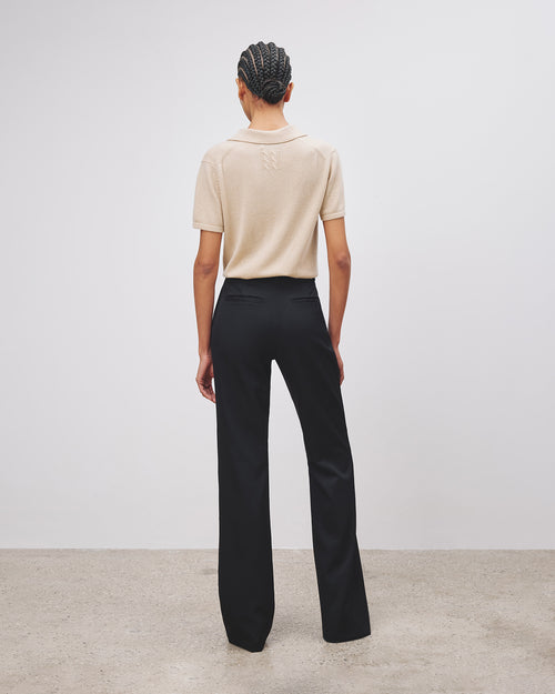 MILOS CASHMERE POLO IN TAUPE