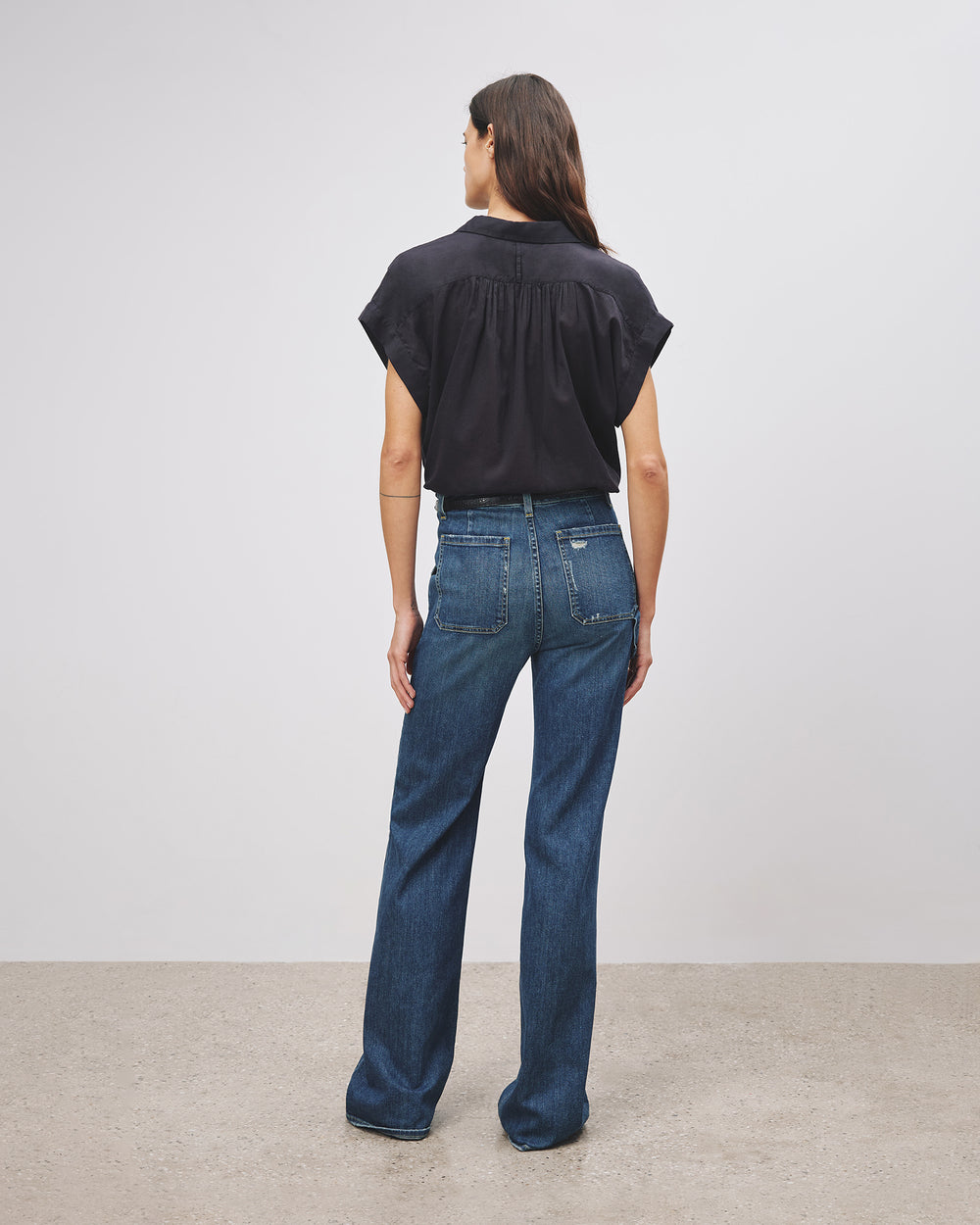 NORMANDY BLOUSE IN MIDNIGHT