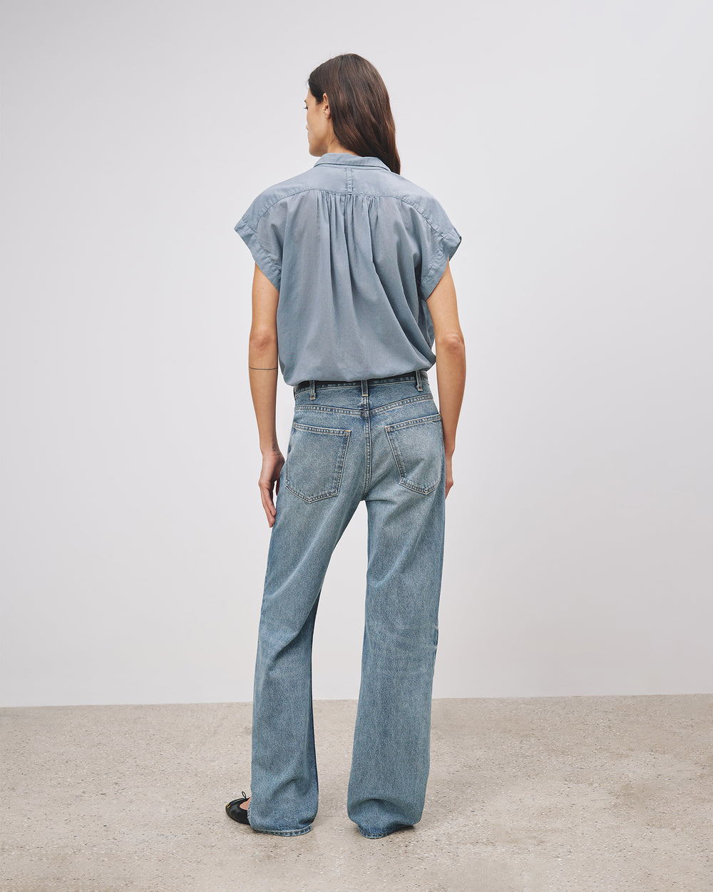 NORMANDY BLOUSE IN VINTAGE BLUE