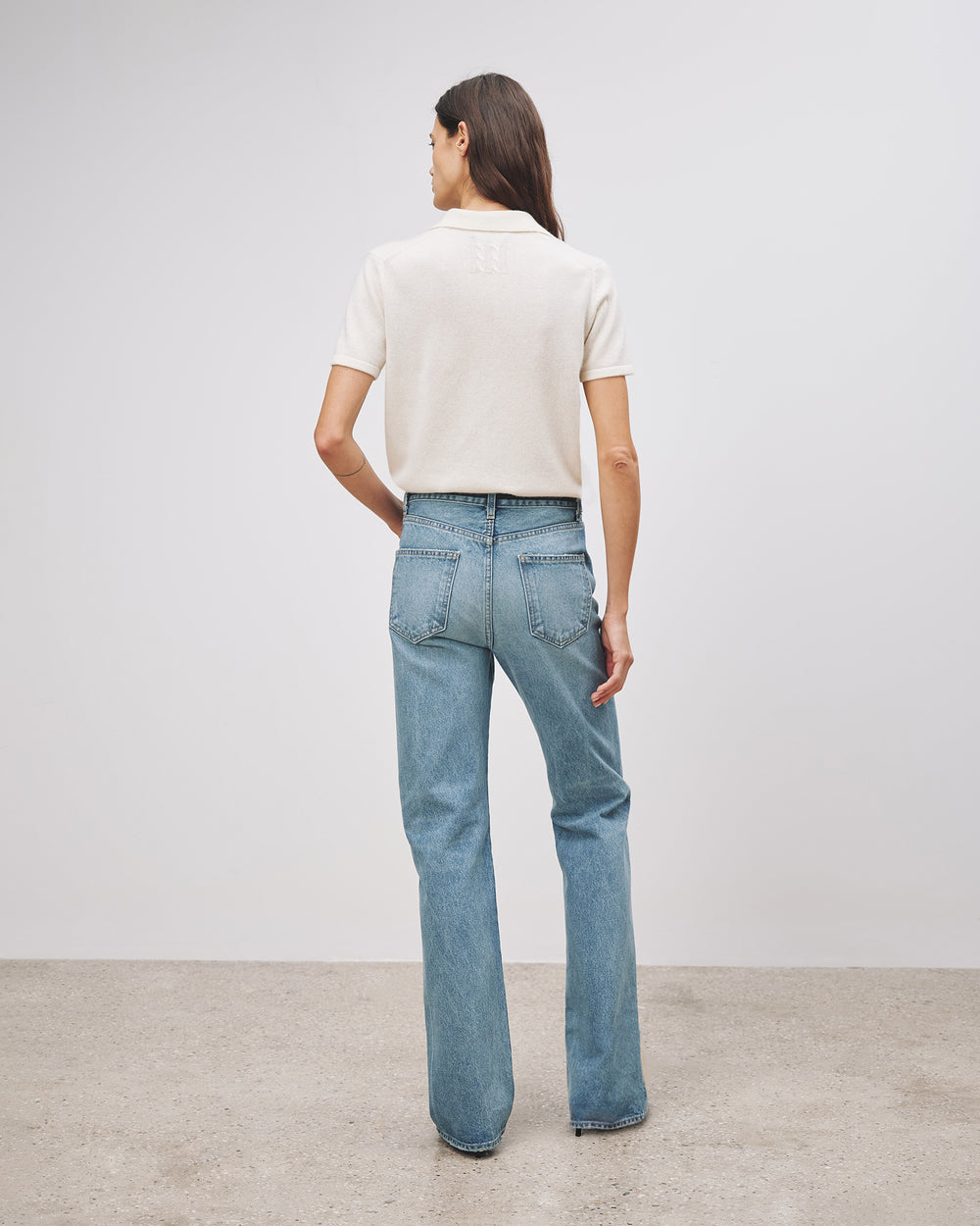 MILOS CASHMERE POLO IN IVORY