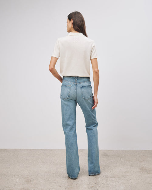 MILOS CASHMERE POLO IN IVORY
