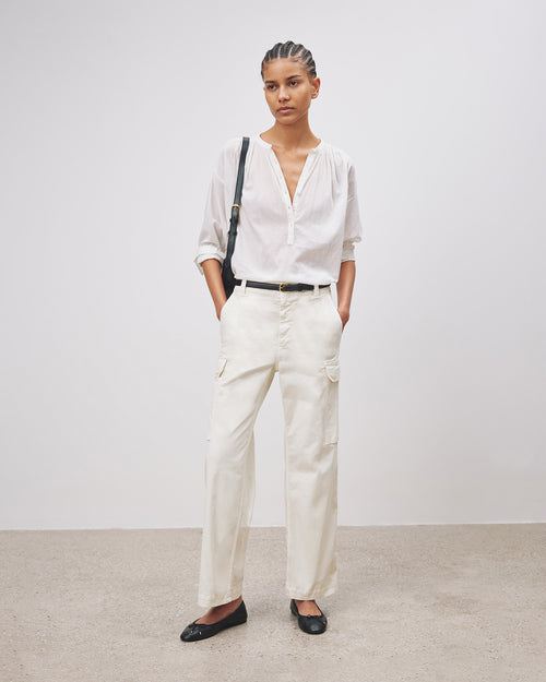 NEVILLE BLOUSE IN IVORY