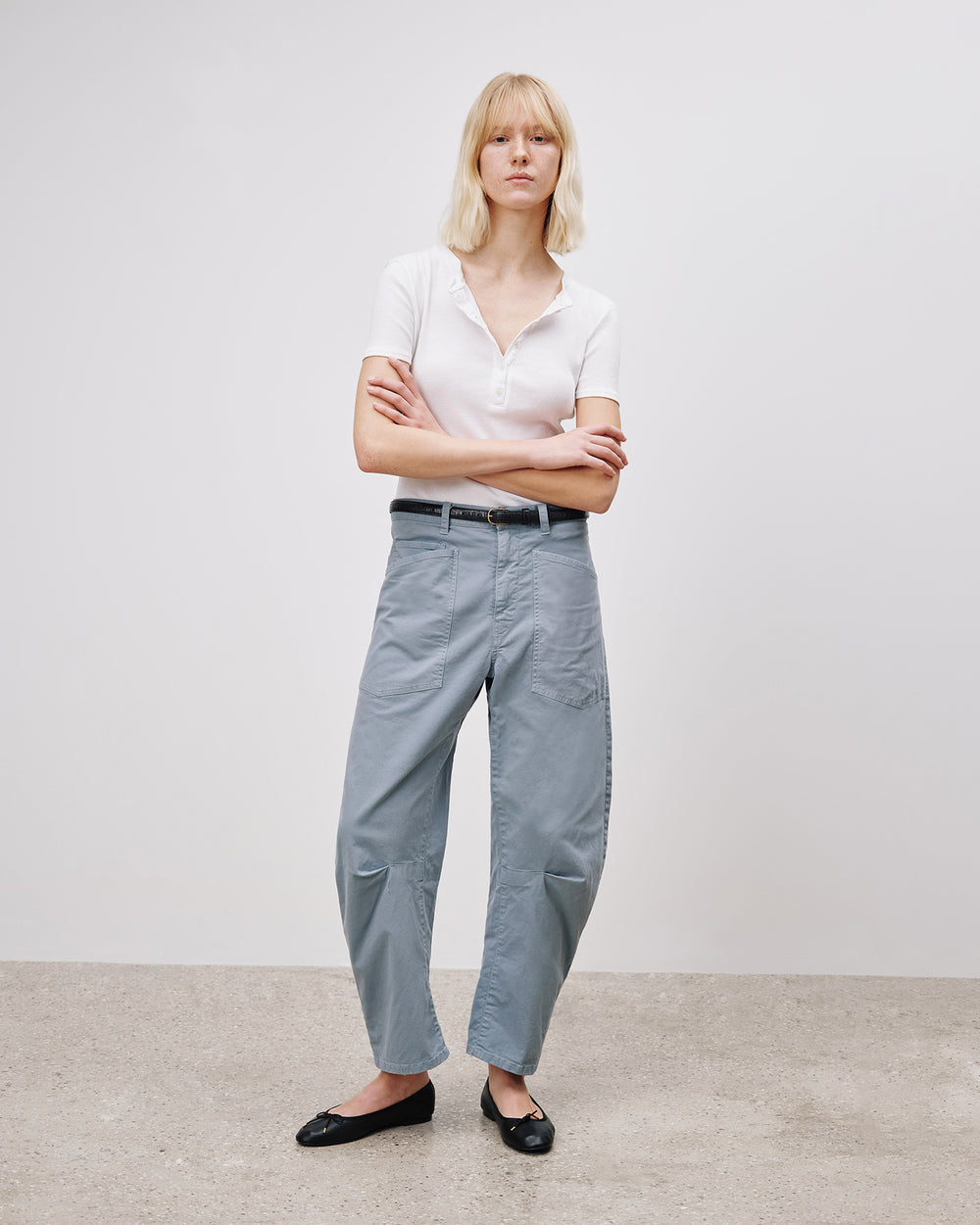 SHON PANT IN VINTAGE BLUE