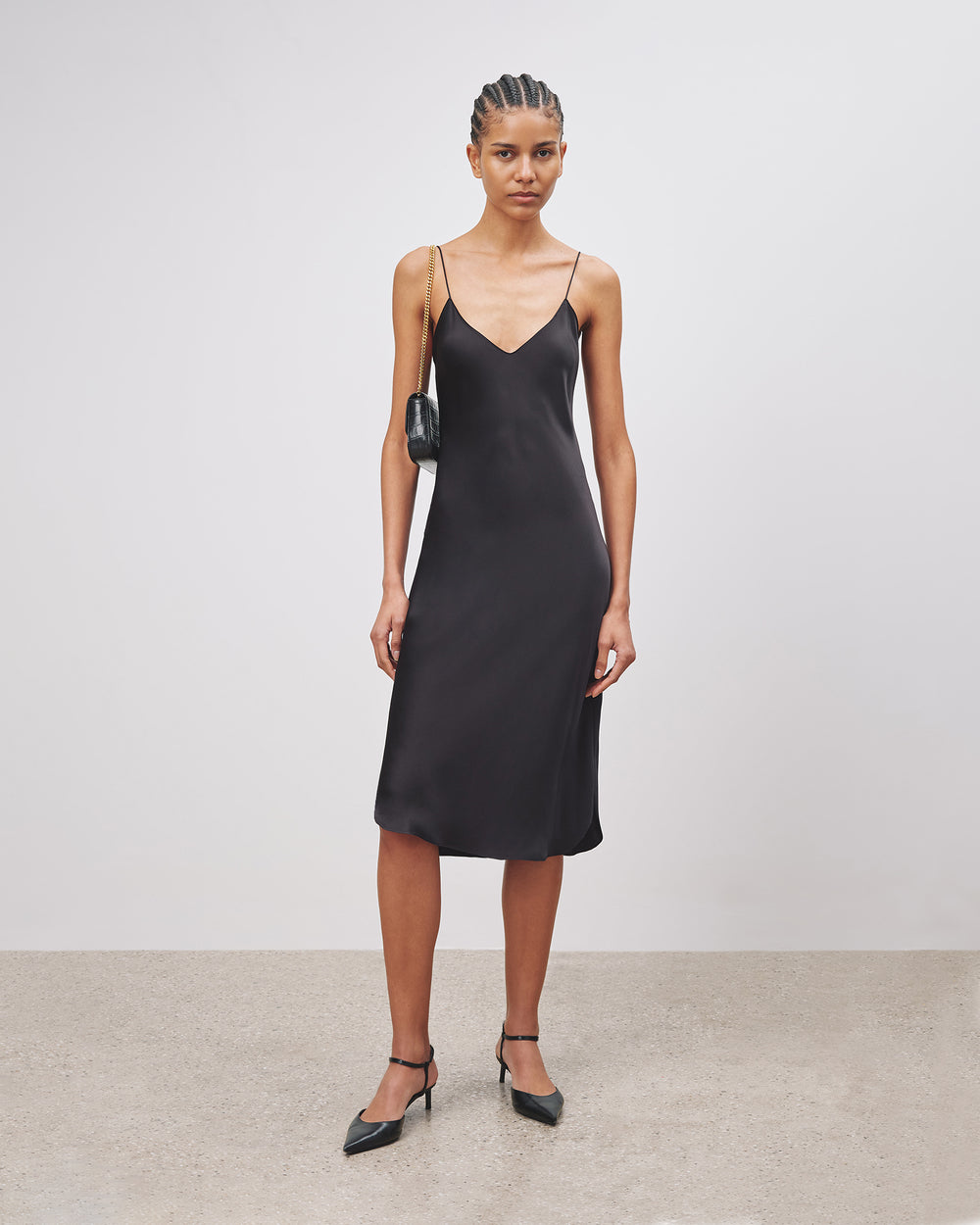 CAMI SILK DRESS IN CAMI SILK DRESS