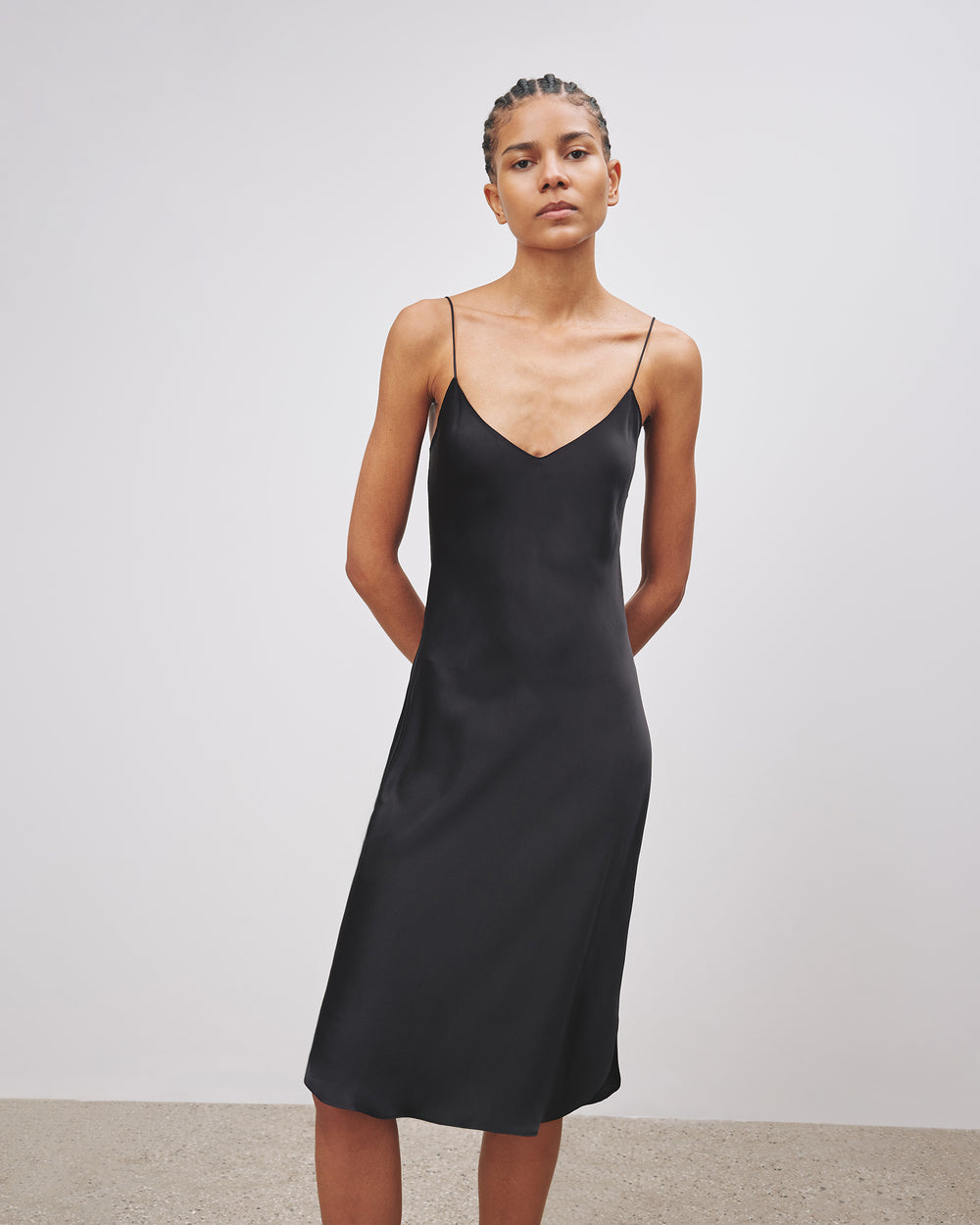 CAMI SILK DRESS IN CAMI SILK DRESS