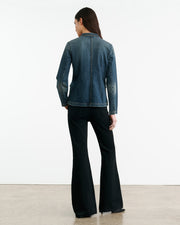 ELTON DENIM BLAZER IN SIMON WASH