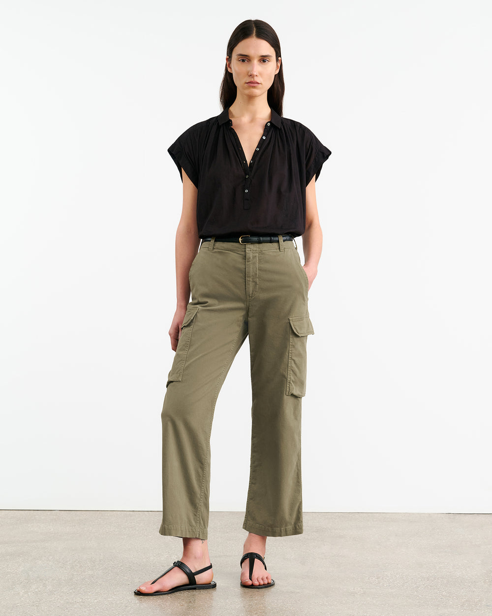 LEOFRED PANT IN MILITARY GREEN