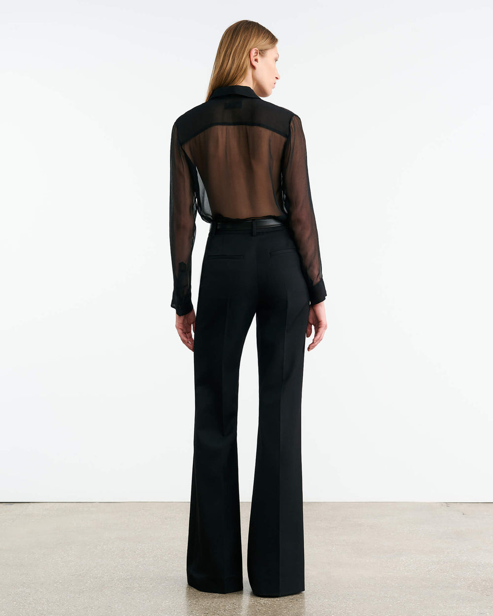 KRIS SILK SHIRT IN BLACK