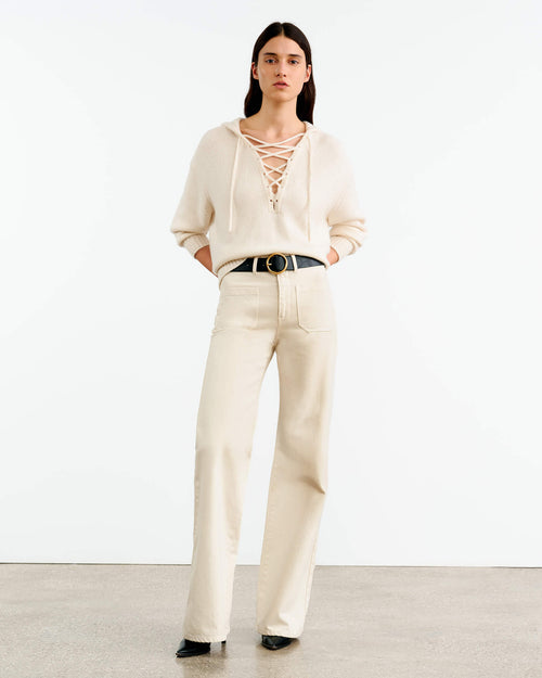 NOEMI CASHMERE SWEATER IN IVORY