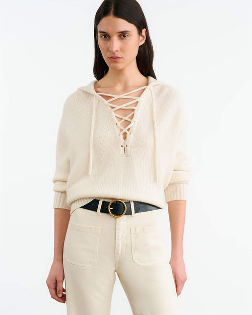 NOEMI CASHMERE SWEATER IN IVORY