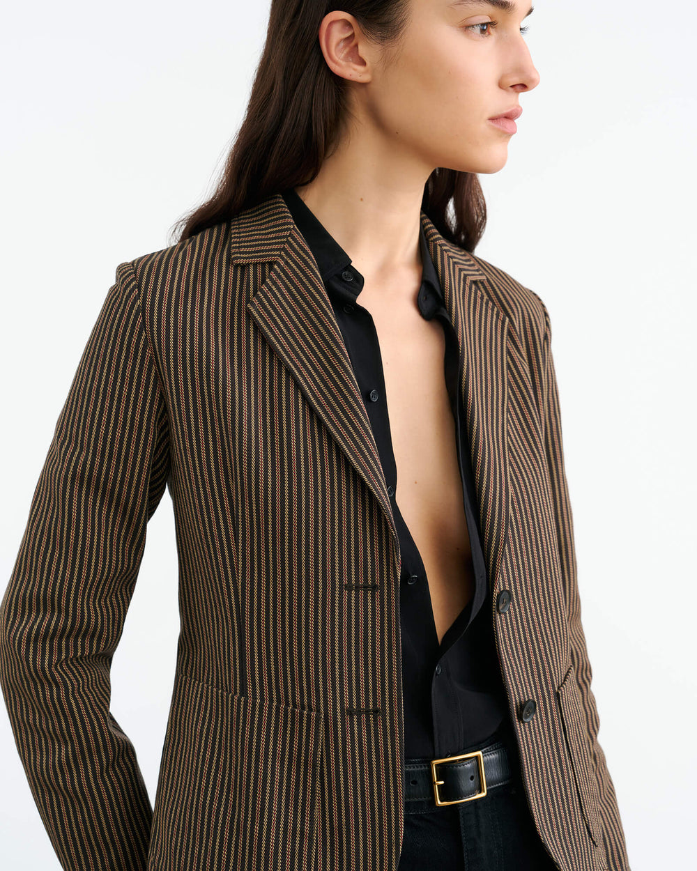 TOWNES BLAZER IN VINTAGE RAILROAD STRIPE