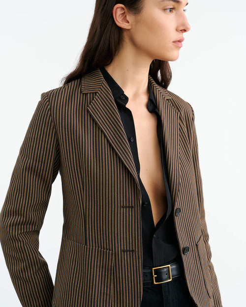 TOWNES BLAZER IN VINTAGE RAILROAD STRIPE