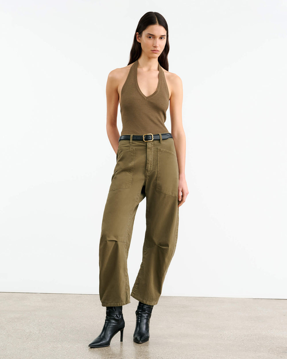 SHON PANT IN MILITARY GREEN