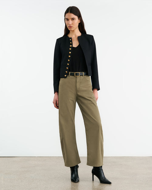 TRIBECA PANT IN MILITARY GREEN