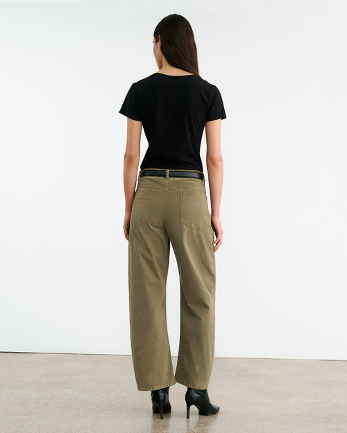 TRIBECA PANT IN MILITARY GREEN