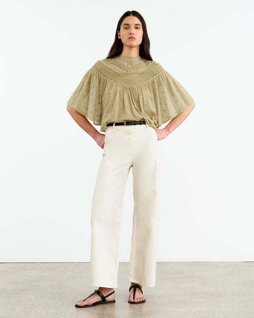 MIKKI BLOUSE IN SAFARI KHAKI