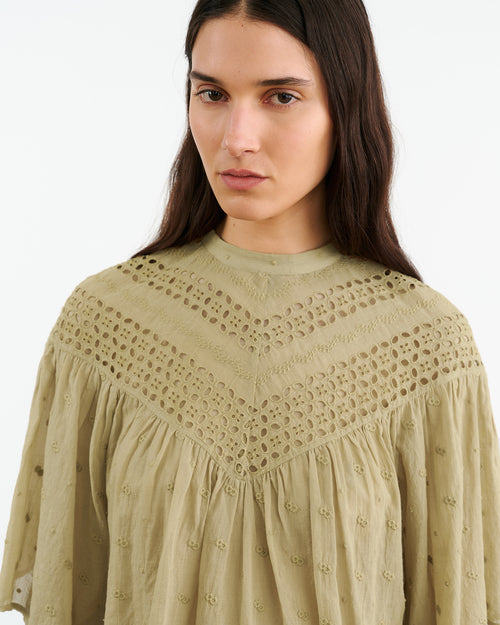 MIKKI BLOUSE IN SAFARI KHAKI
