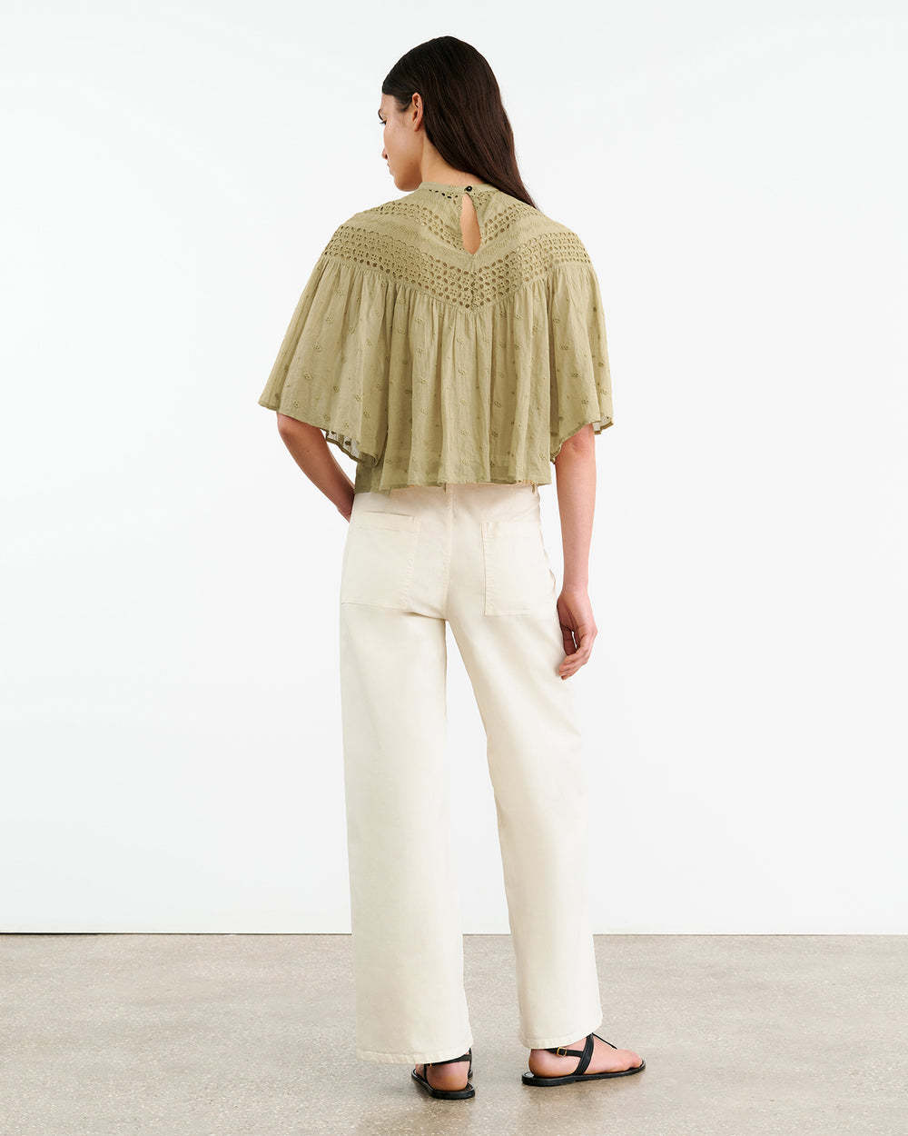 MIKKI BLOUSE IN SAFARI KHAKI