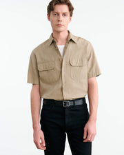 ALVARO SHIRT IN TAUPE GREY