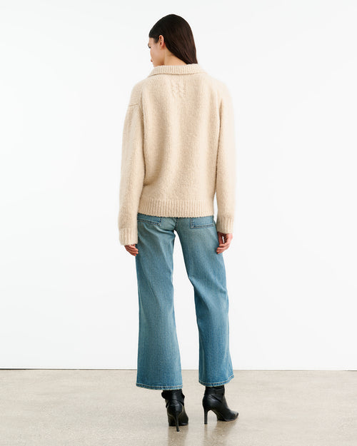 CALLEN SWEATER IN BEIGE MELANGE