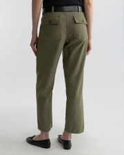EARL COTTON PANT IN OLIVE FATIGUE