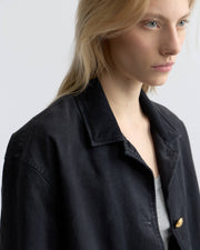 DEVIN COTTON COAT IN MIDNIGHT