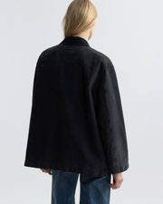 DEVIN COTTON COAT IN MIDNIGHT