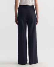 RIVERS WOOL PANT IN DARK NAVY PINSTRIPE