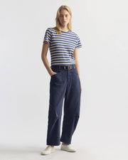 SHON COTTON PANT IN VINTAGE WASHED - ADMIRAL BLUE
