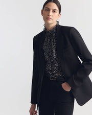 LILY SILK BLOUSE IN WILD DOT