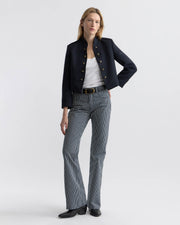 CELIA STRIPED JEAN IN RAILROAD STRIPE RINSE